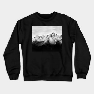 Black Snow Valley Mountain Crewneck Sweatshirt